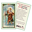 Holy Card-St Christopher