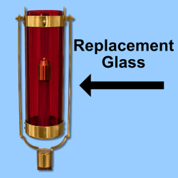 Globe-Torch, Red, 2-5/8" x 10"