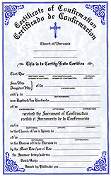 Certificate-Confirmation, Bilingual