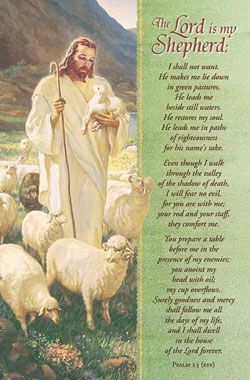 Bulletin-Funeral, Psalm 23