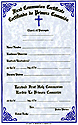 Certificate-Communion, Bilingual