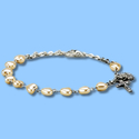 Bracelet-Pearl Heart, Silver