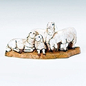 Figure Only-Sheep,  5", 5/Set White Or Brown