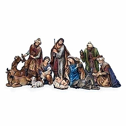 Nativity Set- 19", 10 Piece