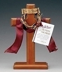 Cross-71/2", Crown Of Thorns Standing