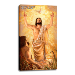 Plaque-Baptism Of Jesus, Canvas