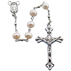 Rosary-Pearl White Or Pink