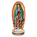 Statue-Lady Of Guadalupe-8" with Rosary Holder