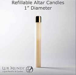 Candle-Refillable, 1" X 9"