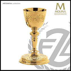Chalice & Paten-Sterling Cup, Gold Plated