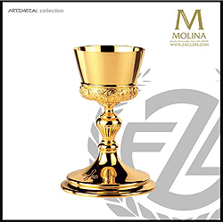 Chalice & Paten-Sterling Cup, Gold Plated