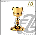 Chalice & Paten-Sterling Cup, Gold Plated