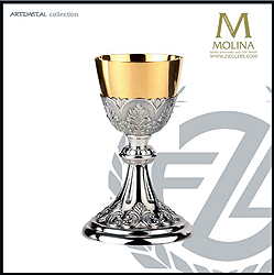 Chalice & Paten, Sterling Cup, Two-Tone Finish