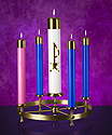 Advent Candle-Refillable 1-1/2" X 12",  Color?