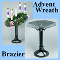 Advent Wreath & Brazier Combination Set