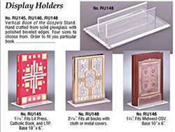 Book Of Gospel Stand-Acrylic 10 X 6 Base, 1-7/16 Opening