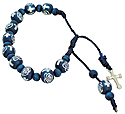 Bracelet-Rosary, Blue