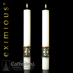 Candle-Christus Rex, 2-1/2" x 12"