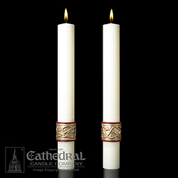 Candle-Sacred Heart, 1-1/2" x 17"