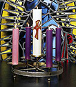 Candle Shell-Christ Candle, with Brass Cross