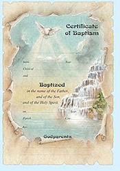 Certificate-Baptism, English