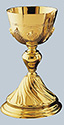 Chalice & Paten-Brass Gold Plated