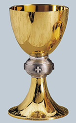 Chalice & Paten-Brass Gold Plated