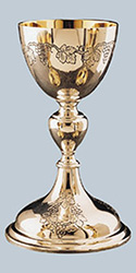 Chalice & Paten-Sterling Cup, Silver Plate / Gold Plated