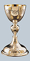 Chalice & Paten-Sterling Cup, Silver Plate / Gold Plated