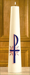 Christ Candle-Chi Rho