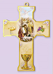 Cross-  6", Communion, Boy