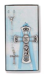 Cross And Rosary Set-Boy