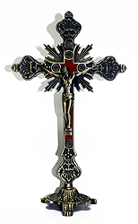 Crucifix- 12" Standing, Metal