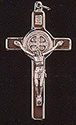 Crucifix-  3" St Benedict, Brown