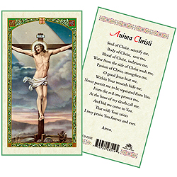 Holy Card-Anima Christi