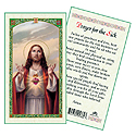 Holy Card-Christ, Prayer For The Sick