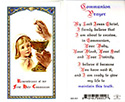 Holy Card-Communion, Girl