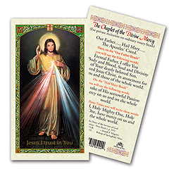 Holy Card-Divine Mercy