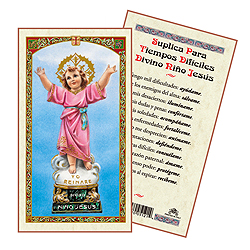 Holy Card-Divino Nino Jesus