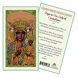 Holy Card-Lady Of Czestochowa