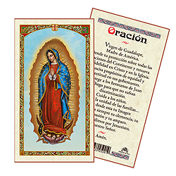 Holy Card-Lady Of Guadalupe