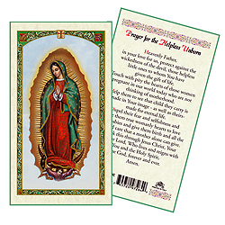 Holy Card-Lady Of Guadalupe