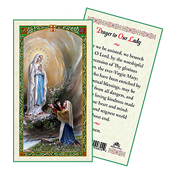 Holy Card-Lady Of Lourdes