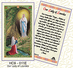 Holy Card-Lady Of Lourdes