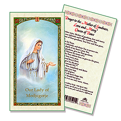 Holy Card-Lady Of Medjugorje