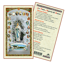 Holy Card-Lady Of The Rosary