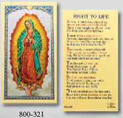 Holy Card-Right To Life