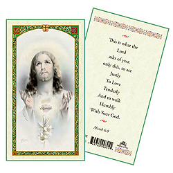 Holy Card-Sacred Heart