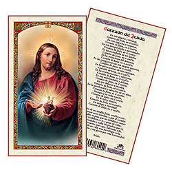 Holy Card-Sagrado Corazon