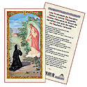Holy Card-Santa Margarita, 12 Promesas Sagrado Corazon